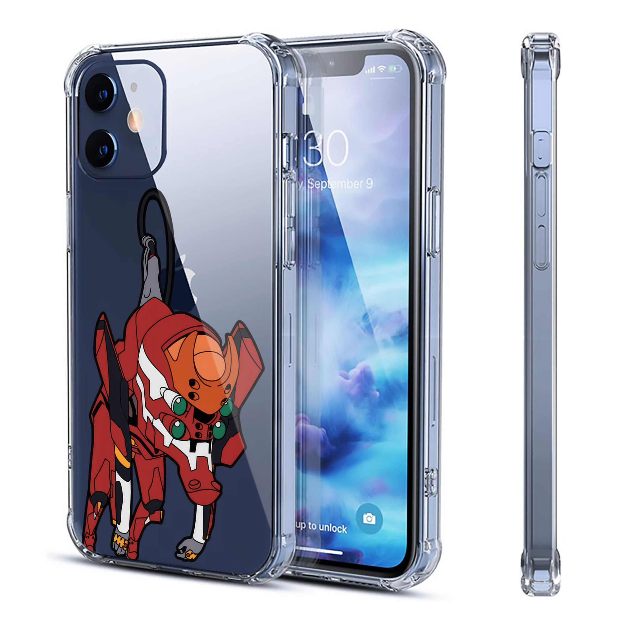（画像用） EVA 新世紀エヴァンゲリオン 【iPhone 12シリーズ対応】透明スマホケース（クリアソフトケース）